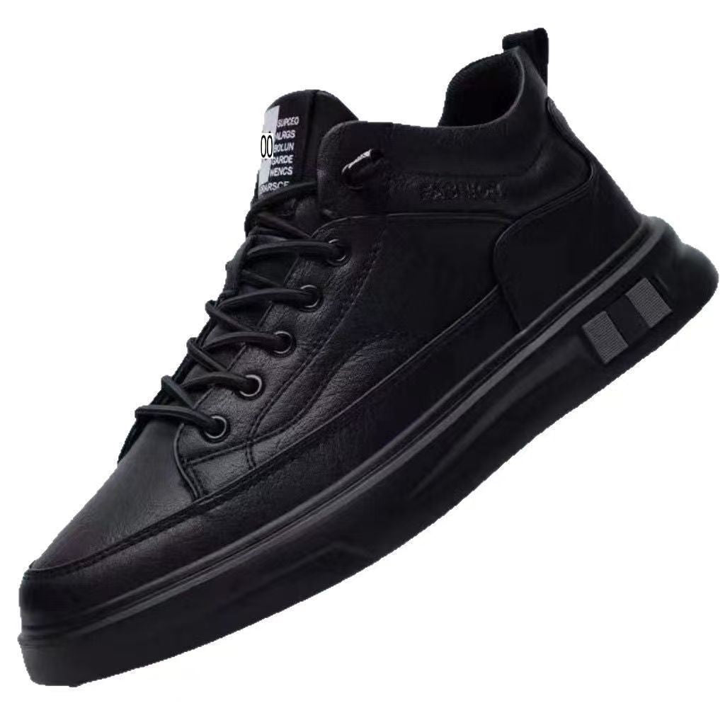 Herren modische Sneaker mit Hochwertiger Lederoberfläche EB