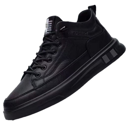Herren modische Sneaker mit Hochwertiger Lederoberfläche EB