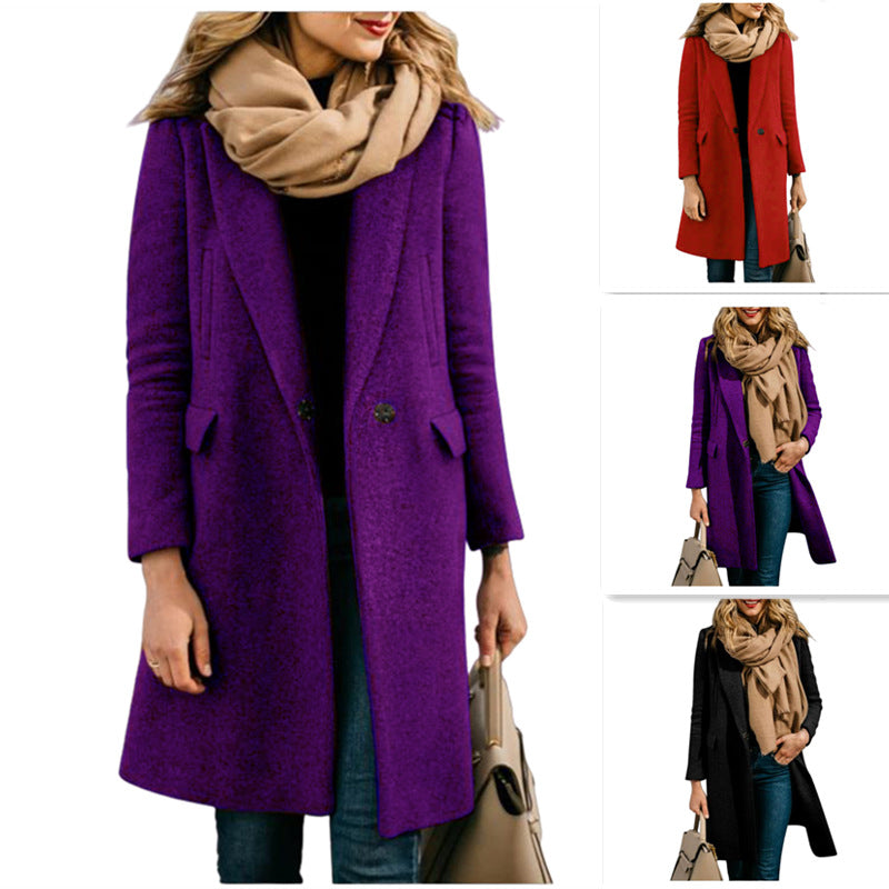 Damen eleganter Schnittmantel EB