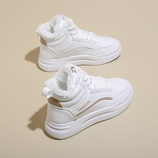 Damen Hohe Sneakers mit wärmendem Innenfutter und sportivem Design EB