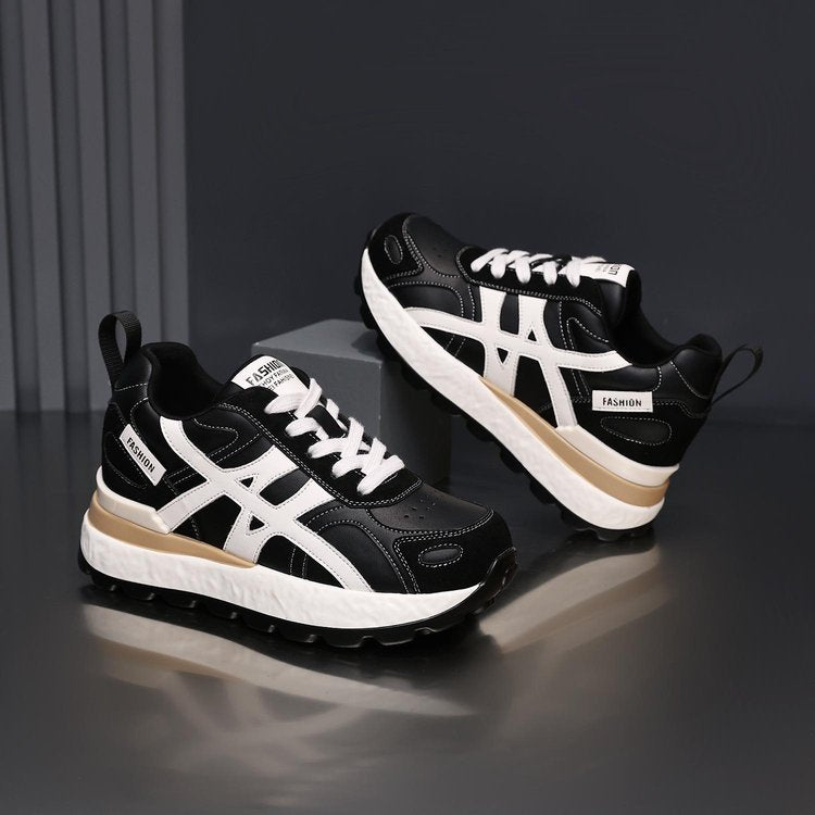 Damen Sportliche Sneaker mit stylischem Design und gepolsterter Sohle EB