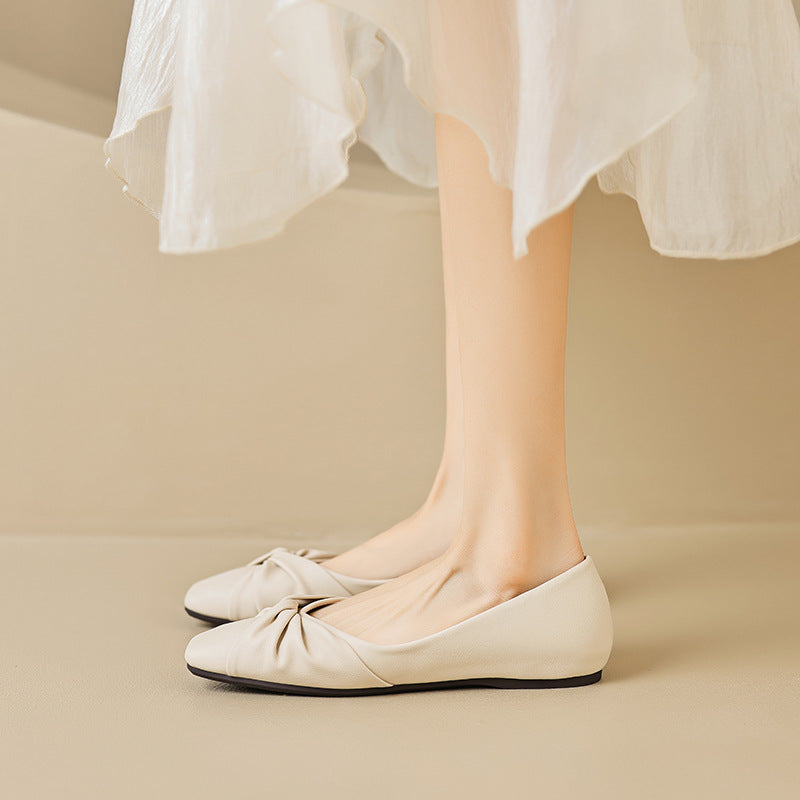 Damen Ballerinas mit elegantem Knotendesign und bequemer Sohle EB
