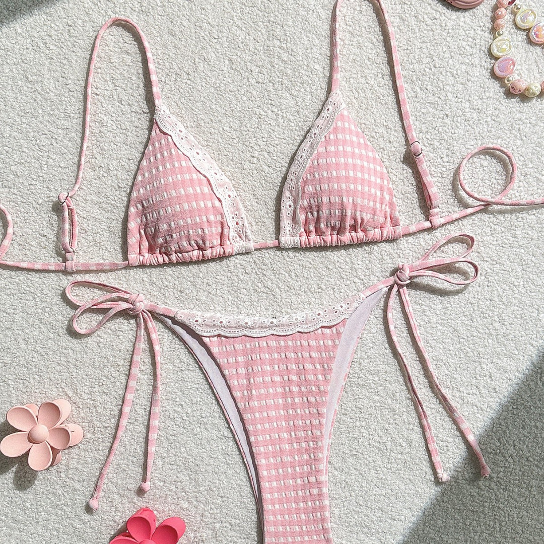 Damen Triangel-Bikini mit verspielt elegantem Design EB