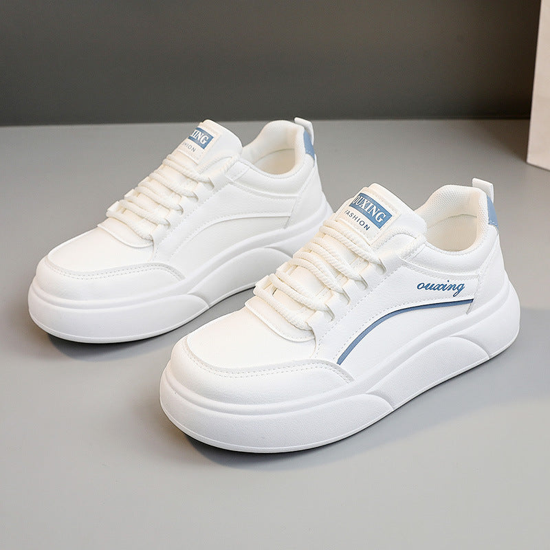 Damen modische Sneakers mit hohem Plateau und atmungsaktiver Oberfläche EB