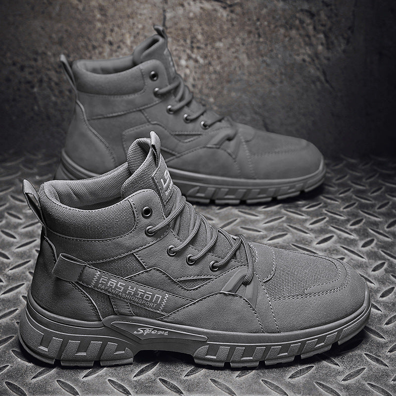 Herren robuste hochgeschnittene Utility-Boots mit Cordura-Einsätzen verstärkter Zehenkappe und stoßdämpfender Offroad-Sohle EB