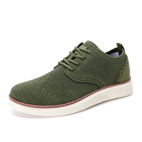 Herren nan gestrickter Oxford-Sneaker mit Wingtip-Perforation und federleichter EVA-Sohle EB