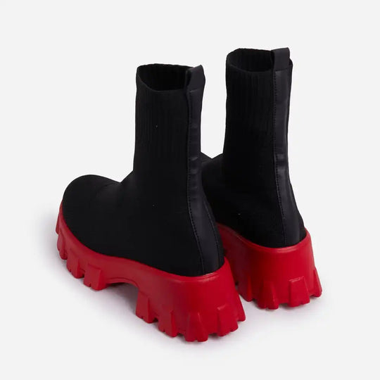 Damen Strumpfstiefel mit dämpfender Sohle und elastischem Knöchelbereich EB