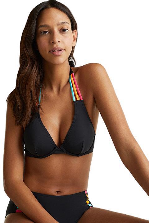 Damen Triangel-Bikini mit bunten verstellbaren Trägern EB