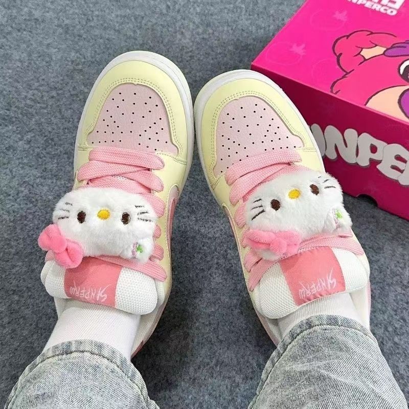 Damen Sportliche Sneakers mit niedlichem Tierdesign EB
