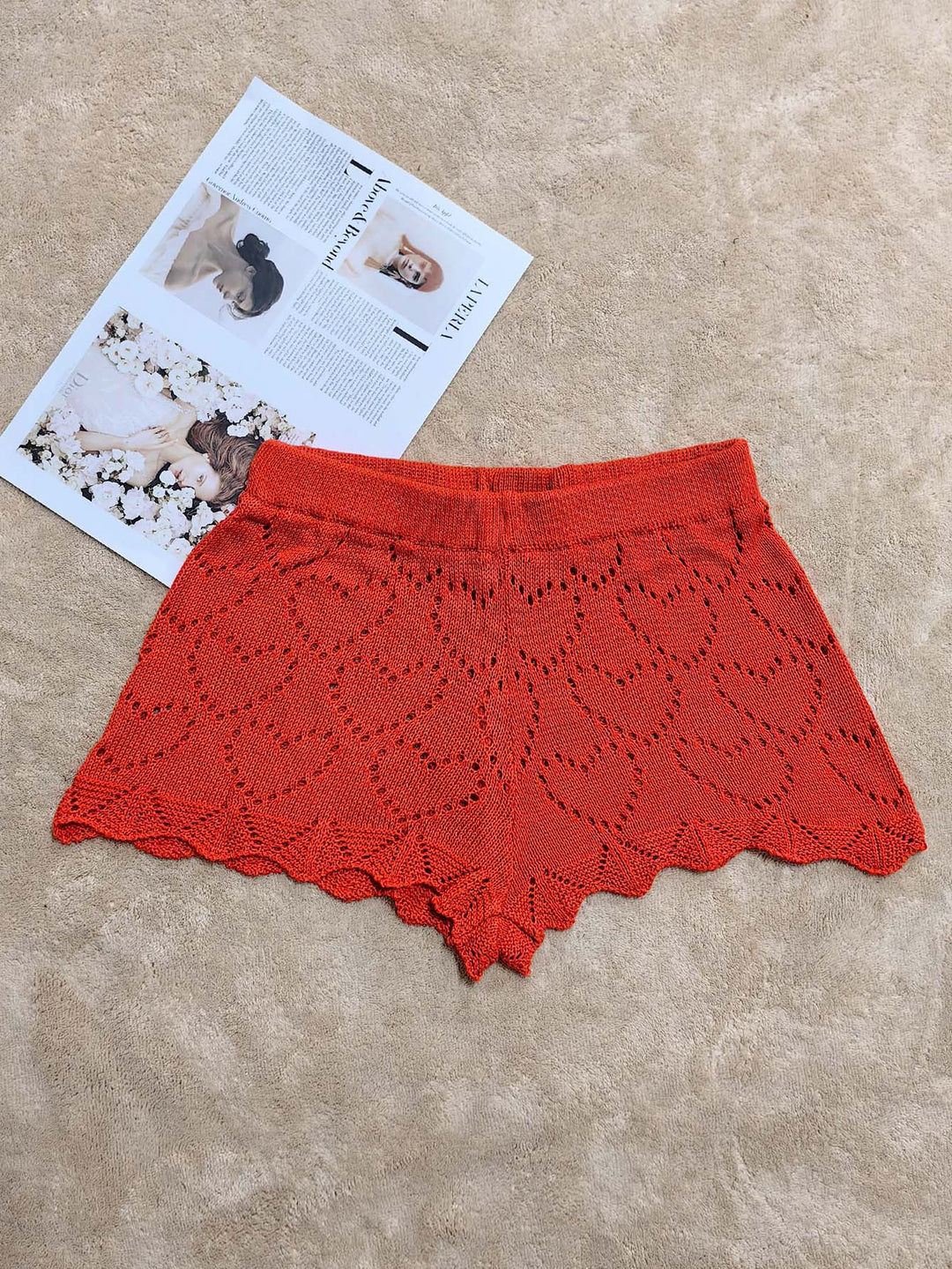 Damen Häkelstrandshorts EB