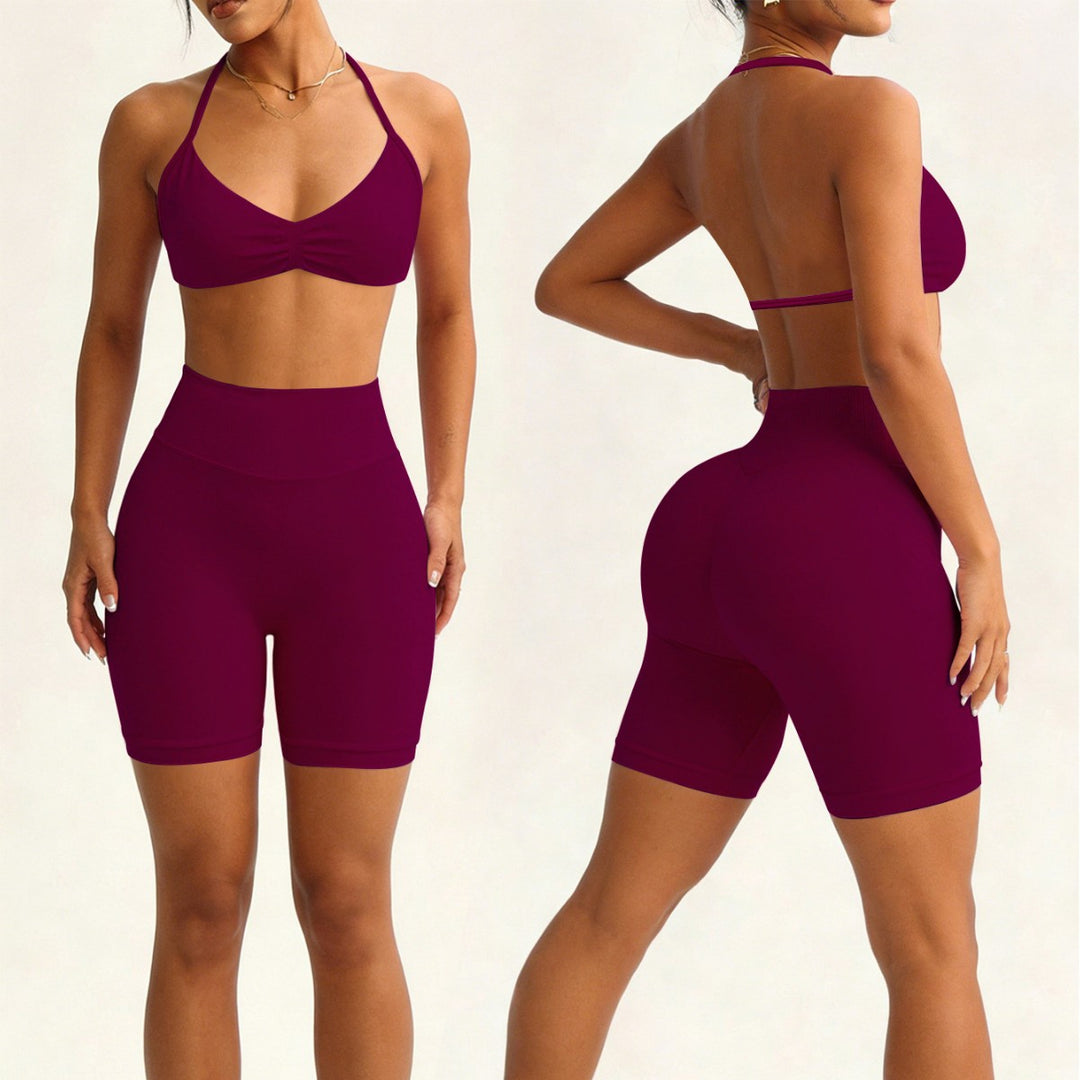 Damen Sportliches Bikini-Set mit hochelastischem Material und verstellbaren Trägern EB