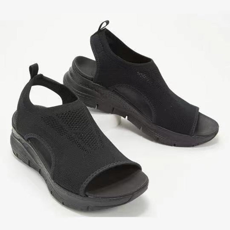 Damen Freizeit-Sandalen mit atmungsaktivem Mesh-Obermaterial und rutschfester Sohle EB