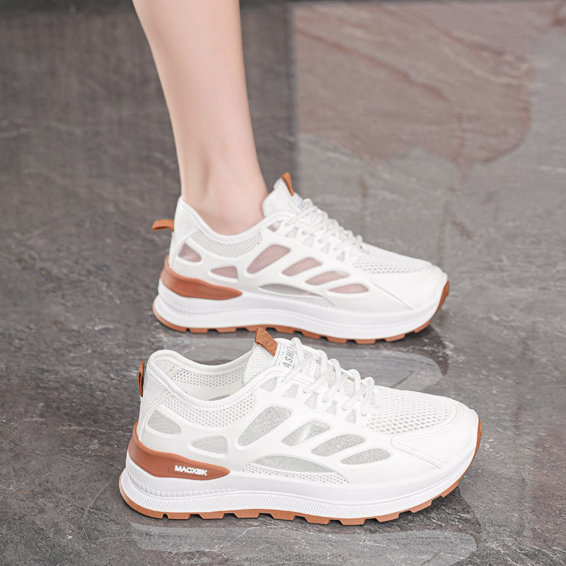 Damen Sportliche Laufschuh mit atmungsaktivem NetzoberMaterial und dämpfender Sohle EB