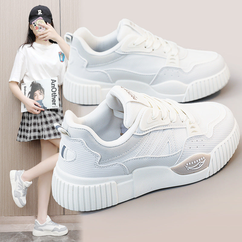 Damen sportliche Sneakers mit futuristischem Design und bequemer Dämpfung EB