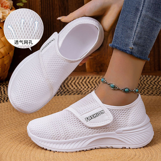 Damen Sportliche Komfort-Sneaker mit praktischem Klettverschluss EB