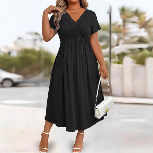 Damen lockeres Maxi-Kleid EB