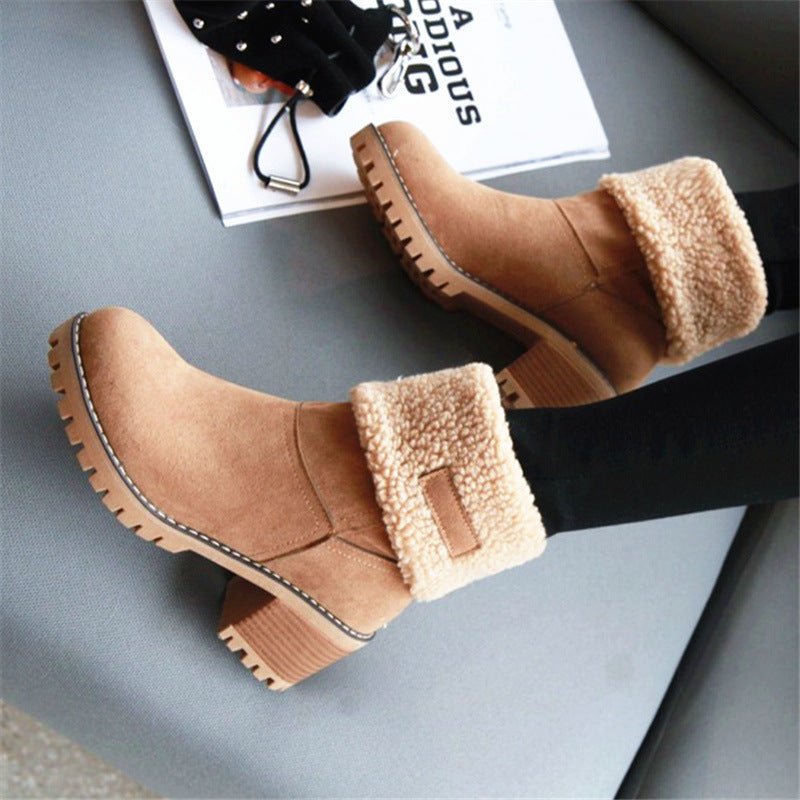 Damen Stiefeletten mit gefüttertem Schaft und rutschfester Sohle EB