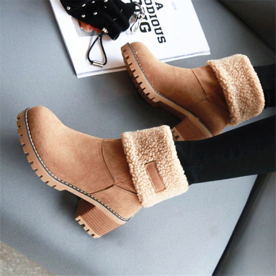 Damen Stiefeletten mit gefüttertem Schaft und rutschfester Sohle EB