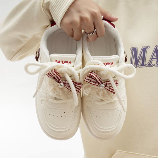 Damen Sneaker mit verspieltem Kirschmotiv und weichem Innenfutter EB