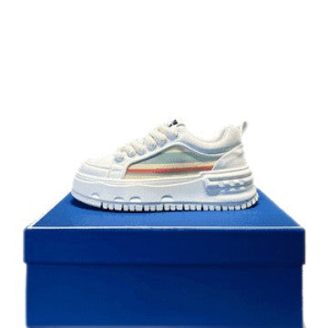 Damen Sportliche Plattform Sneakers mit rutschfester Sohle und atmungsaktivem Mesh-Obermaterial EB