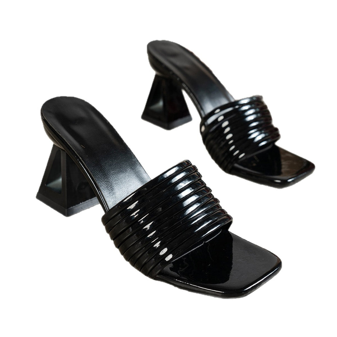 Damen Chunky Absatzsandalen mit elegantem Riemen und modischem Design EB