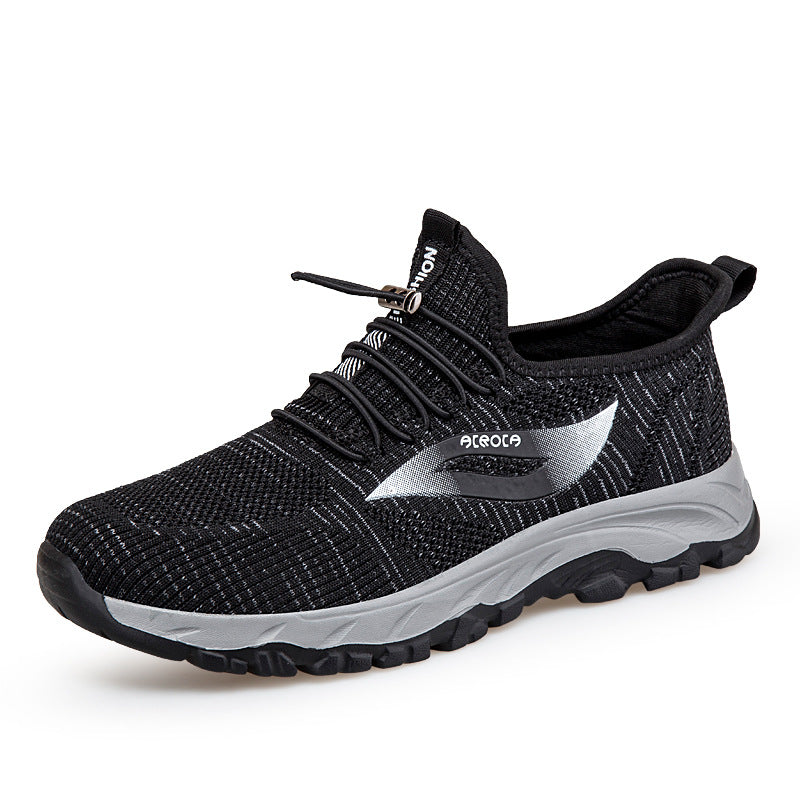 Damen Sportliche Strick Sneakers mit elastischem Schnellschnürsystem EB