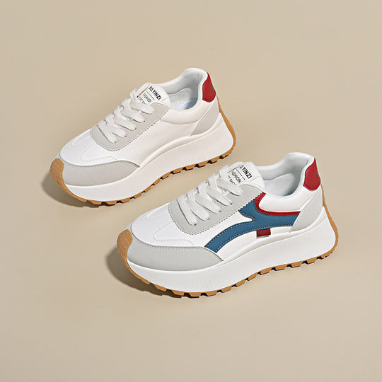 Damen Sportliche Chunky Sneaker mit dämpfender Laufsohle und modischem Design EB