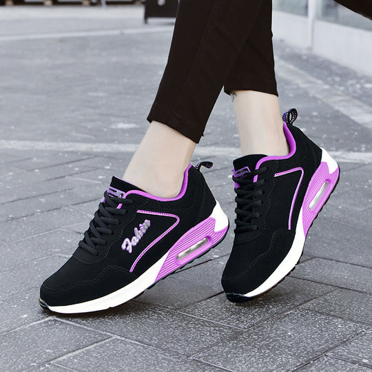 Damen Sportliche Sneakers mit atmungsaktiver Mesh-Oberfläche und dämpfendem Fußbett EB