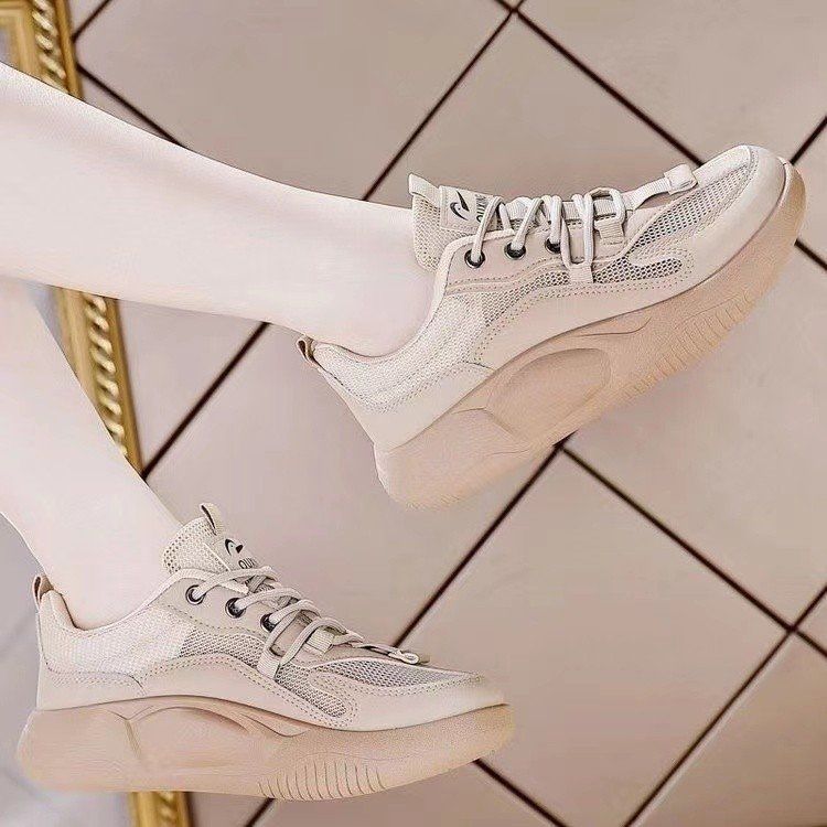 Damen Sportliche Sneakers mit atmungsaktiver Mesh-Oberfläche und komfortabler Sohle EB