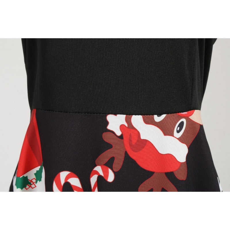 Damen Vintage-Festkleid im 50er-Jahre Stil mit gewelltem Halsausschnitt, figurbetontem Oberteil und voluminösem Tellerrock EB