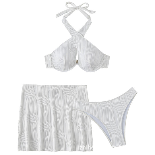 Damen Bandeau-Bikini-Oberteil mit detailverliebt gerafftem Design EB