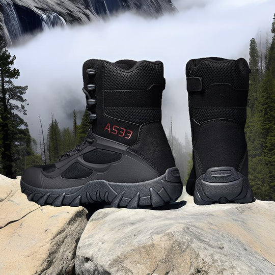 Herren Tactical Stiefel mit hohem Knöchelschutz und rutschfester Sohle EB