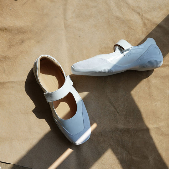 Damen bequeme Slip-On Schuhe mit verstellbarem Riemen und orthopädischer Innensohle EB