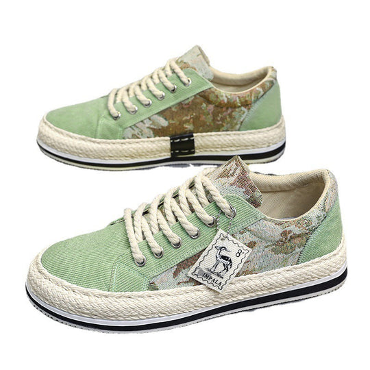 Damen Casual Sneakers mit hochwertigem Textil-Obermaterial und Frottee-Zierband EB