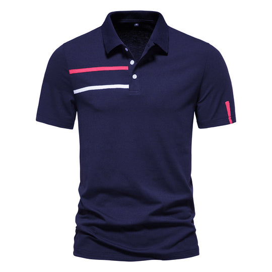 Herren Poloshirt mit kreativem Farbdesign und modischen Akzenten EB