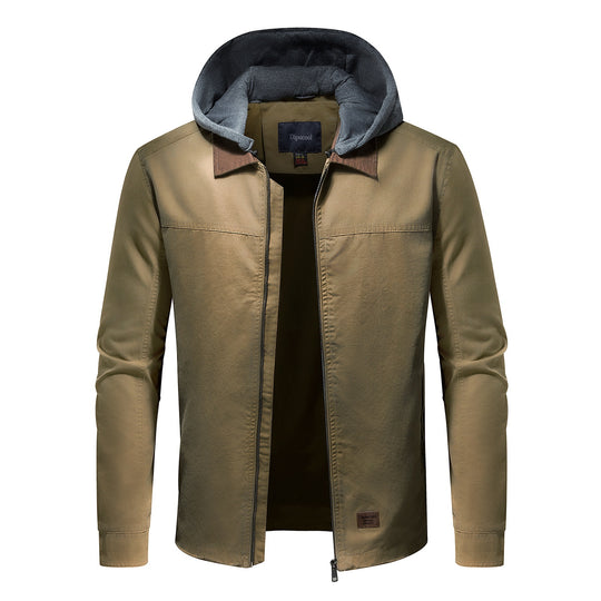 Herren Utility-Jacke mit abnehmbarem Hoodie EB