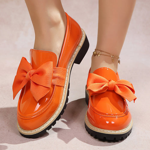 Damen Ballerina-Schuhe mit dekorativen Schleifen und rutschfester Sohle EB