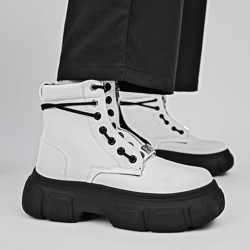 Damen robuste Combat Boots mit rutschfester Sohle und innovativem Schnürsystem EB