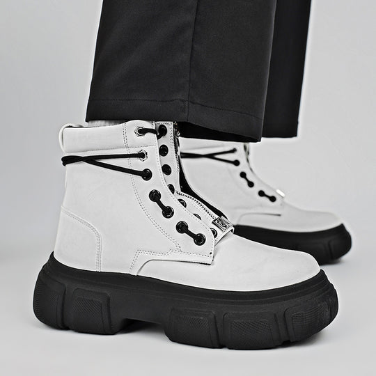 Damen robuste Combat Boots mit rutschfester Sohle und innovativem Schnürsystem EB