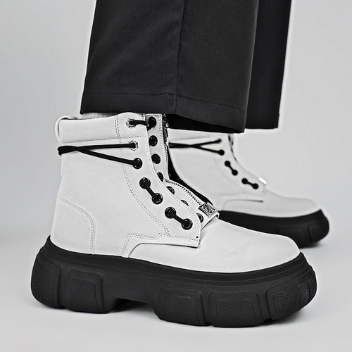 Damen robuste Combat Boots mit rutschfester Sohle und innovativem Schnürsystem EB