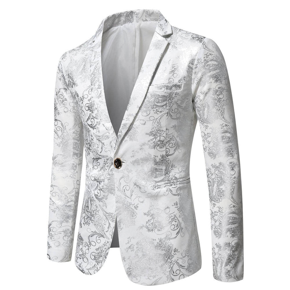 Damen eleganter Blazer mit floralem 3D-Design EB
