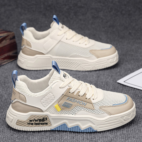 Damen Sportliche Sneakers mit atmungsaktivem Obermaterial und stoßdämpfender Sohle EB