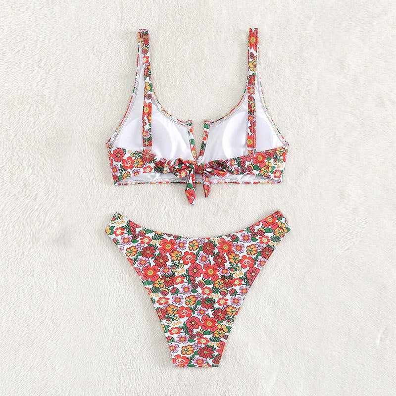 Damen Floral Design Bikini EB