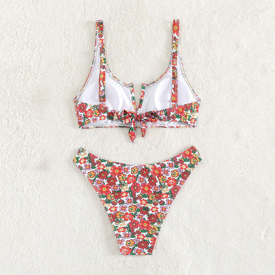 Damen Floral Design Bikini EB