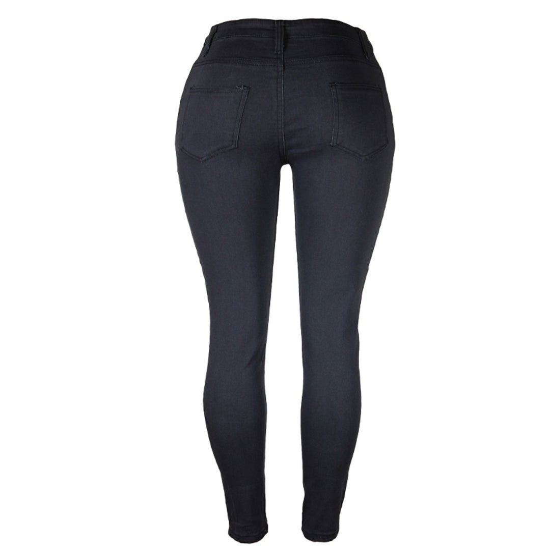 Damen nan hochgeschnittene Sculpt-Skinny-Jeans mit formendem Stretchbund und klassischem Five‑Pocket‑Schnitt EB