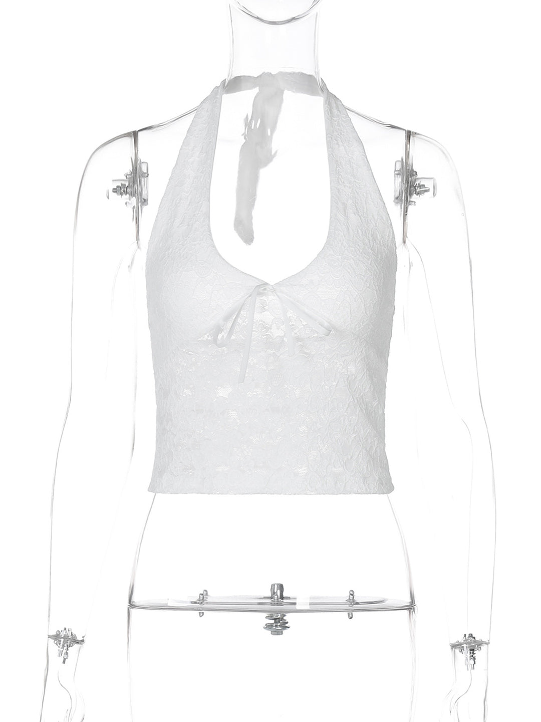 Damen Haltertop aus feiner Spitze EB