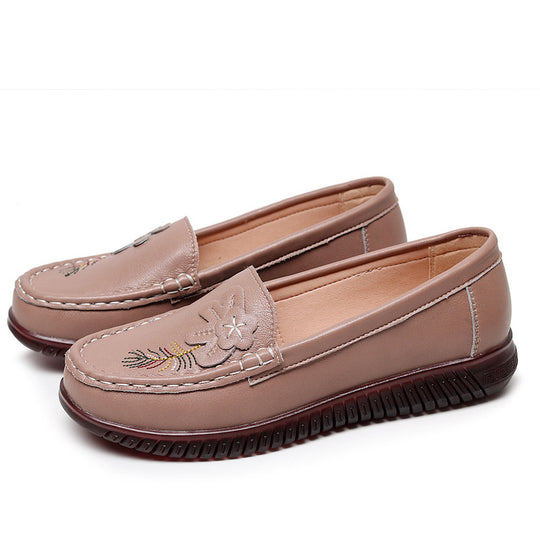 Damen Mokassins mit atmungsaktivem Lochdesign und komfortablem Fußbett EB