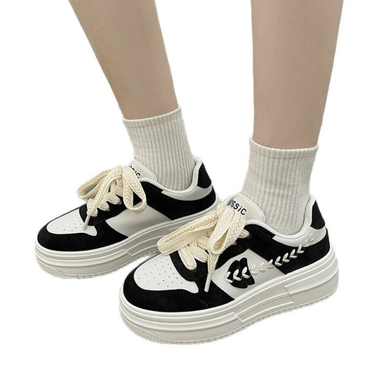 Damen Sneakers mit modischem Design und bequemem Plateau EB