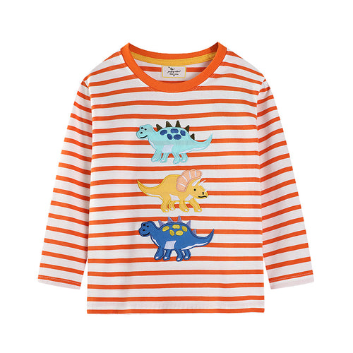 Jungen Langarmshirt mit verspieltem Dinosaurier-Design EB