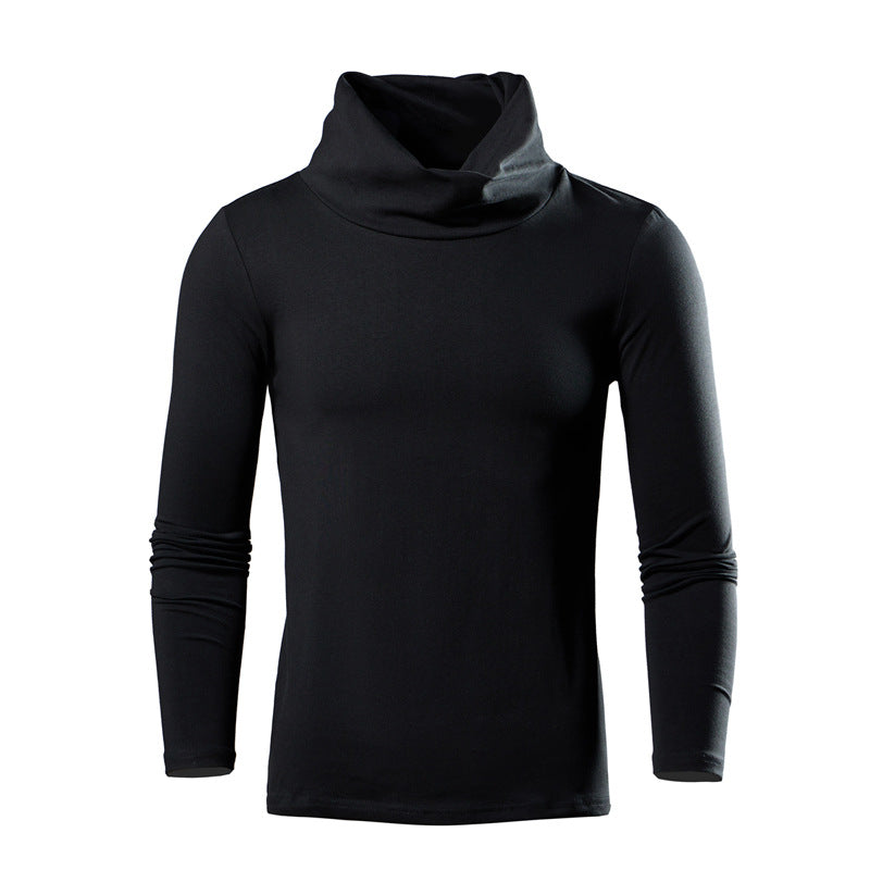 Herren elegantes Langarmshirt mit modischem Kragen EB
